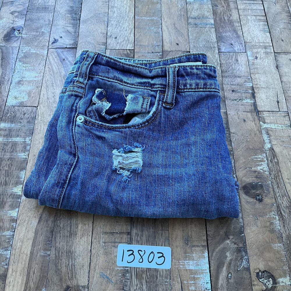 Pilcro The Heritage Boyfriend 26P Jeans Distressed Medium Wash Cotton Blend - Picture 15 of 15